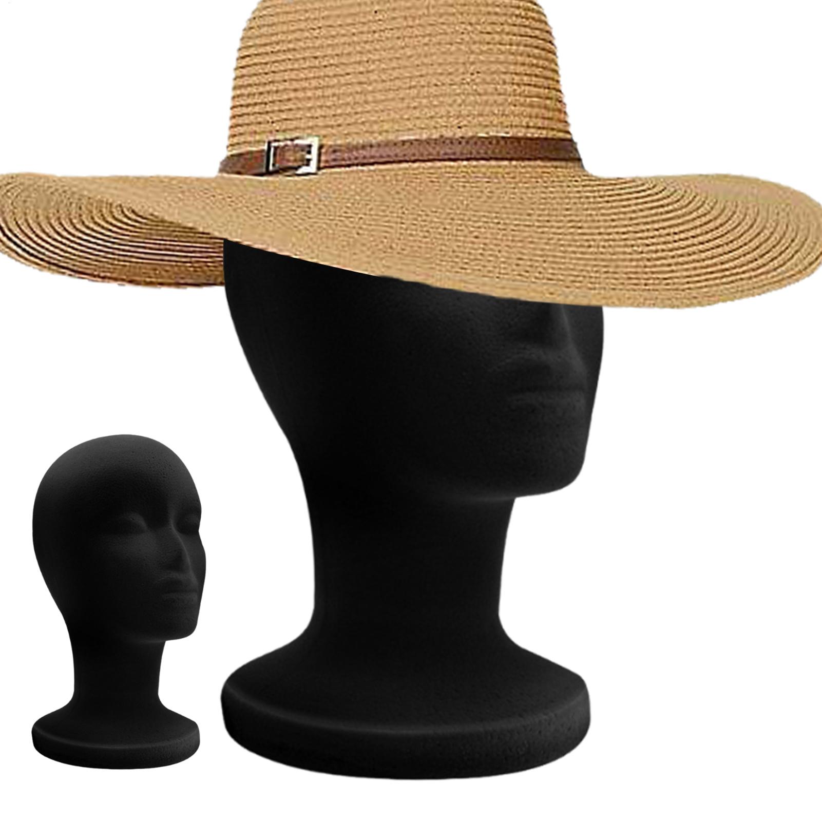 Body Jewelry Display Ideas - Mannequin Head Foam Black Velvet Mannequin