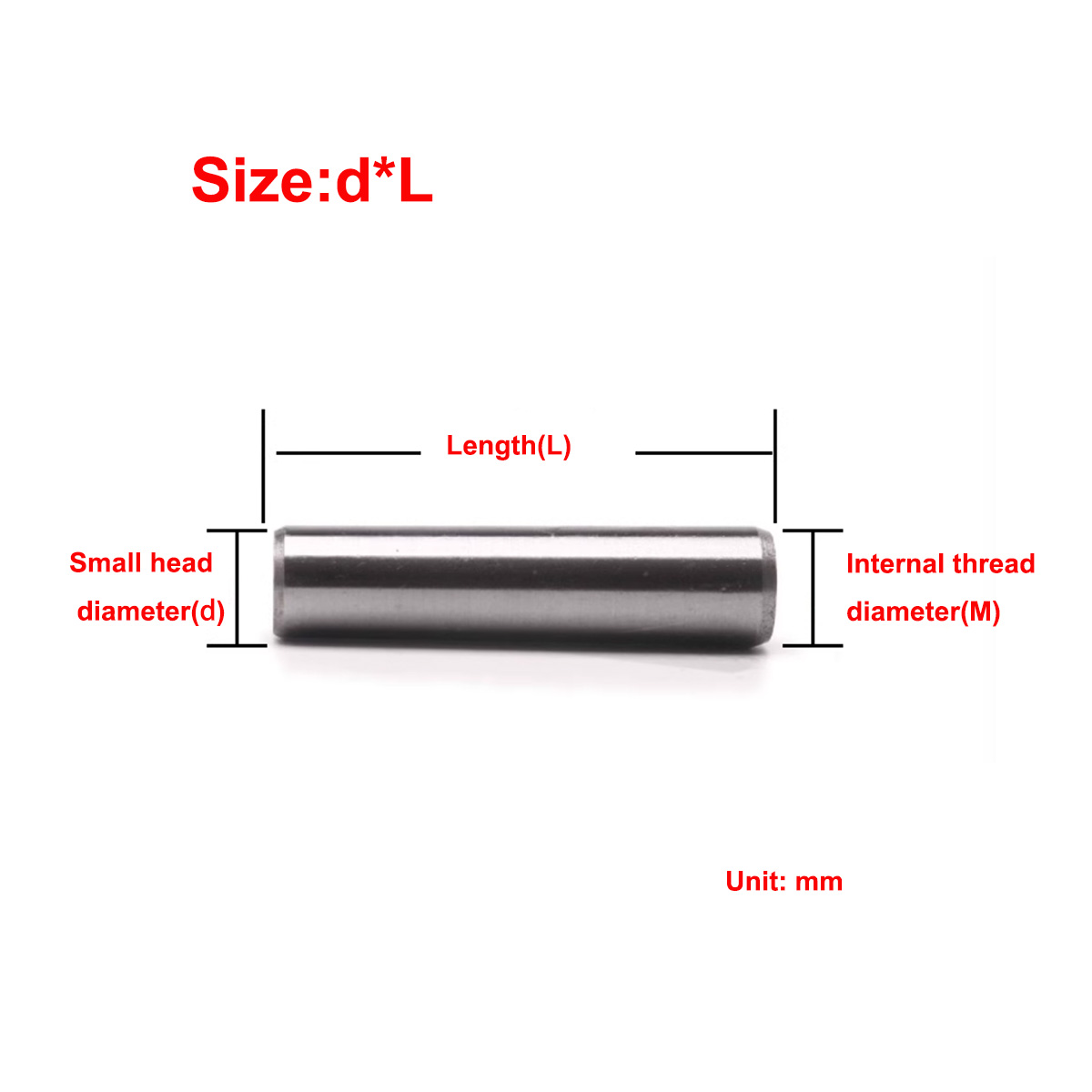 A3 Steel Internal Thread Conic - Threadless Push Pin recension och pris