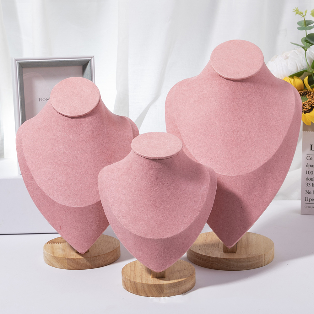 1pc Wooden Mannequin Bust Neck - Body Jewelry Display Ideas recension och pris