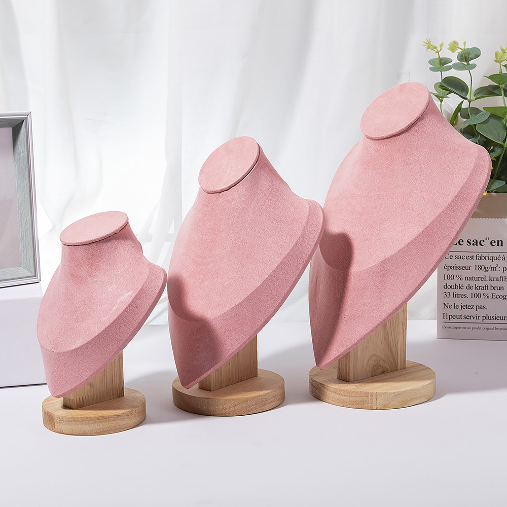 1pc Wooden Mannequin Bust Neck - Body Jewelry Display Ideas recension och pris