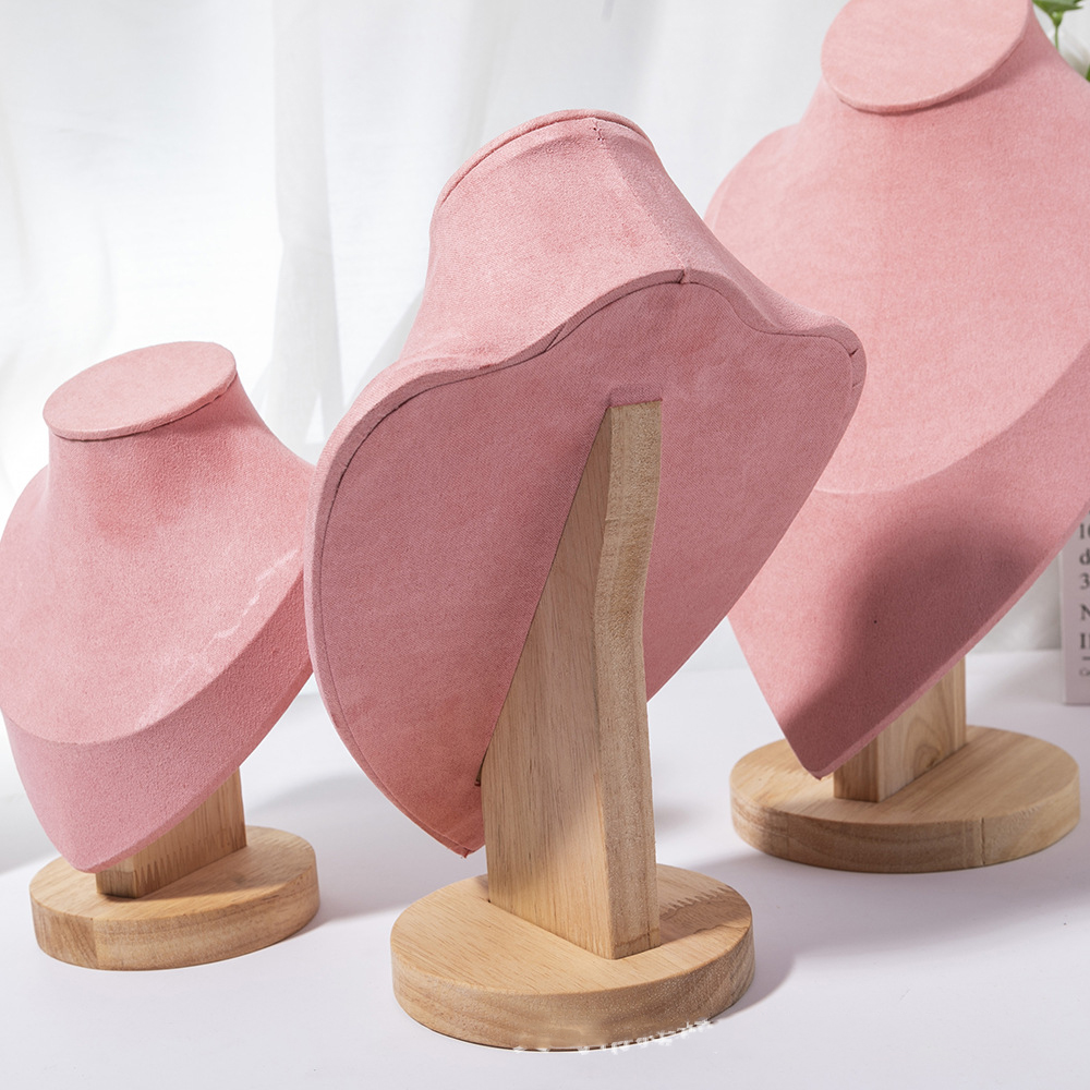 1pc Wooden Mannequin Bust Neck - Body Jewelry Display Ideas recension och pris
