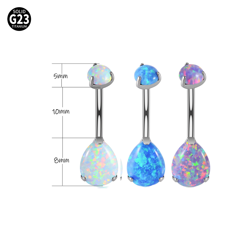 1PC G23 Titanium Zircon Belly  - Belly Bar Titanium recension och pris