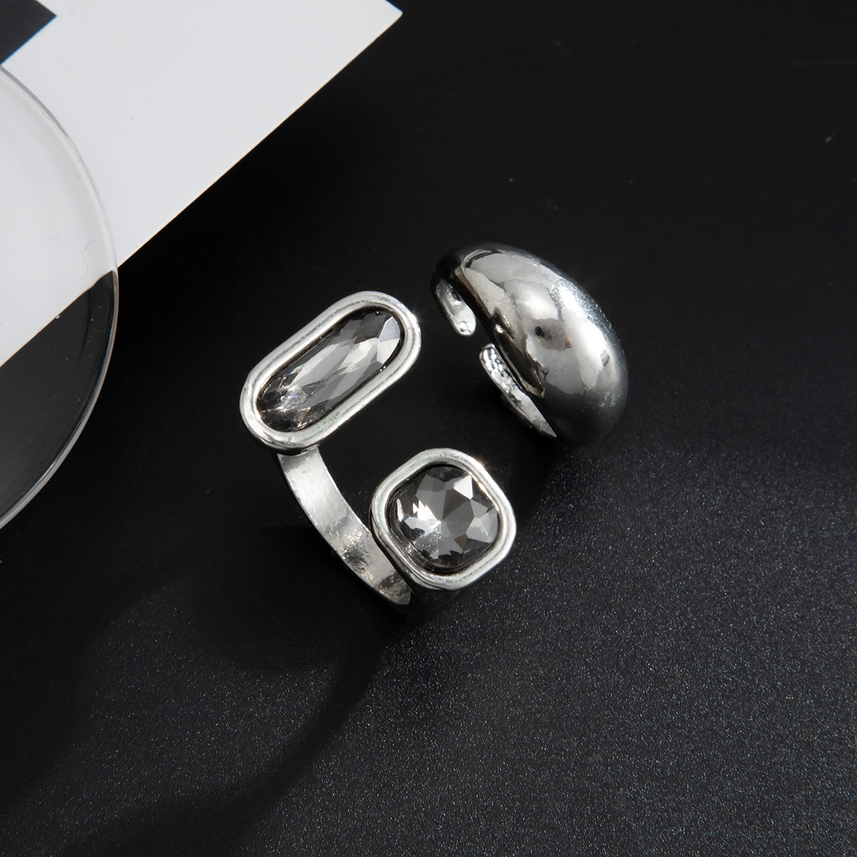 2pcs Personalized Black Acryli - Body Jewelry Diamond recension och pris