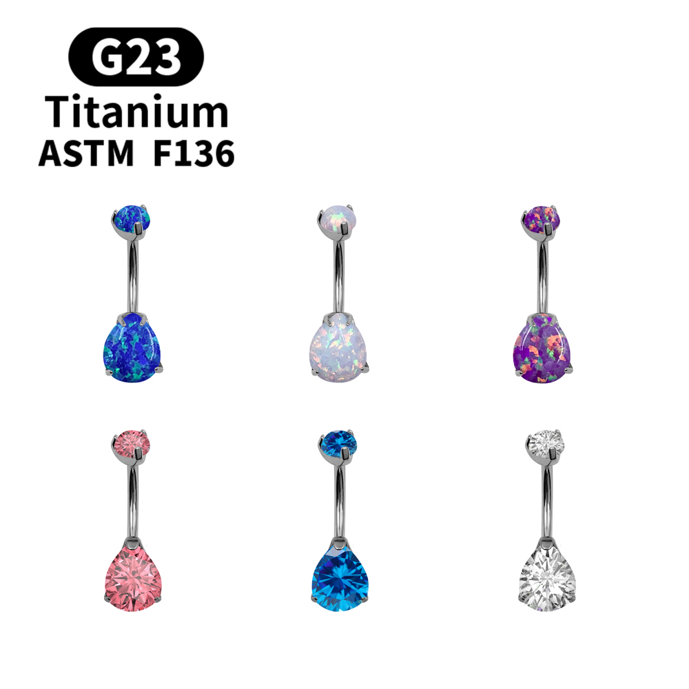 14G Navel Piercing Belly Butto - Belly Bar Titanium recension och pris