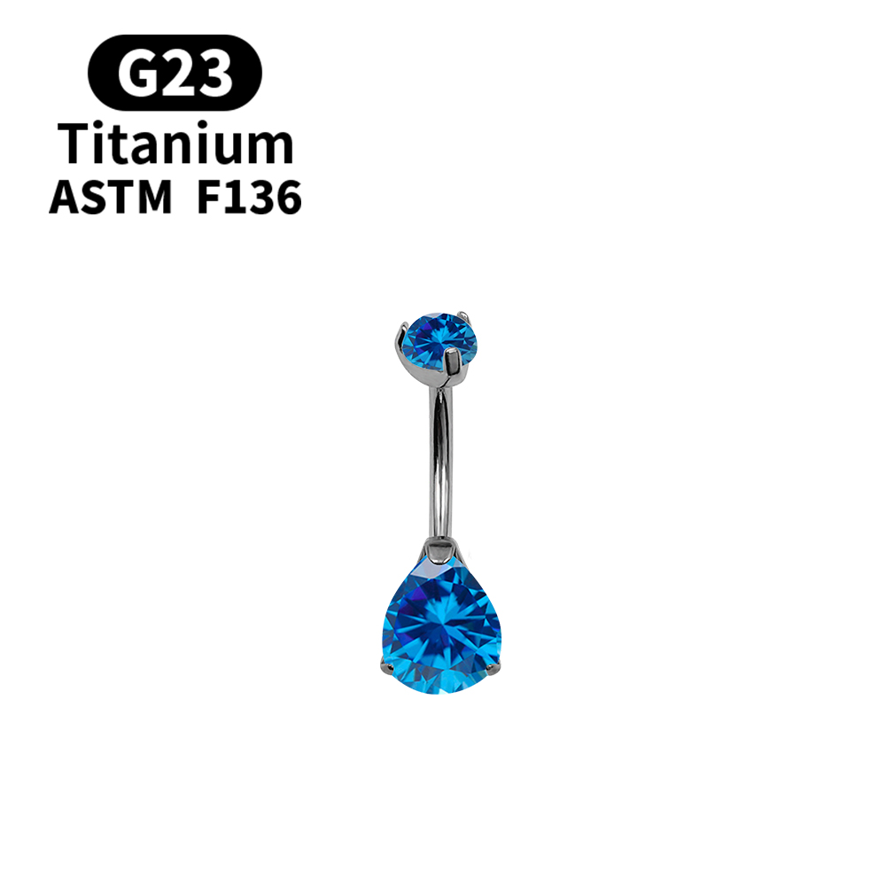 14G Navel Piercing Belly Butto - Belly Bar Titanium recension och pris