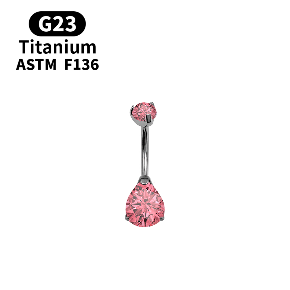 14G Navel Piercing Belly Butto - Belly Bar Titanium recension och pris