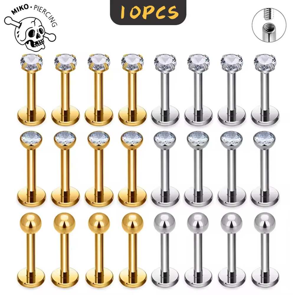 10Pc ASTM F136 G23 Titanium La - Belly Bar Titanium recension och pris