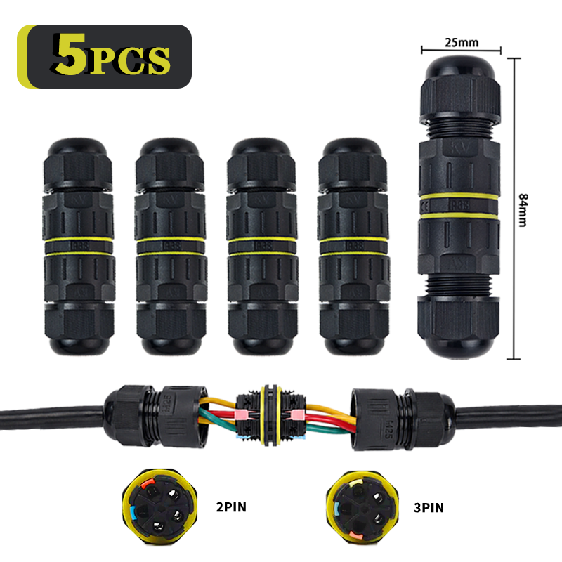 5PCS IP68 Waterproof Quick Wir - Threadless Push Pin recension och pris