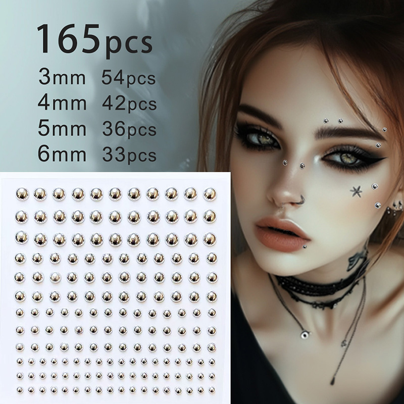3D Face Eyes Party Makeup Tatt - Body Jewelry Diamond recension och pris
