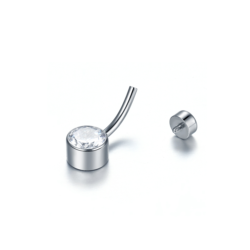 5/10Pcs Titanium Belly Button  - Belly Bar Titanium recension och pris
