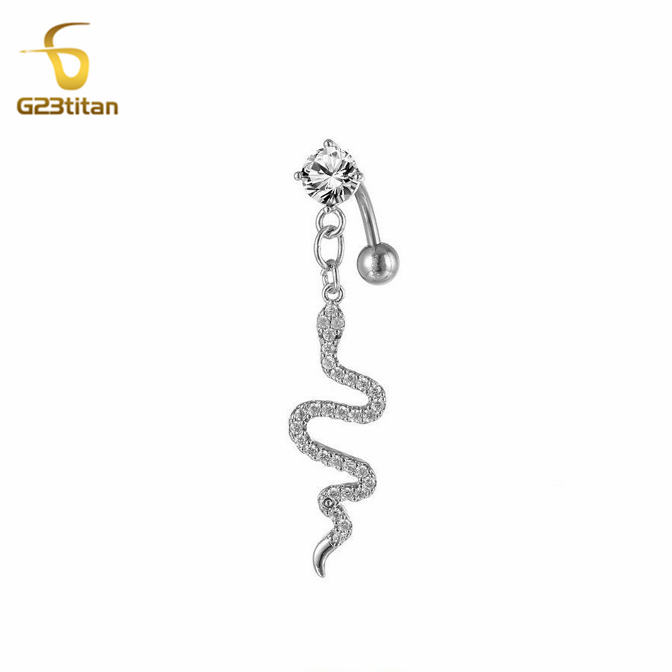 G23titan Animal Snake Dangle R - Belly Bar Titanium recension och pris