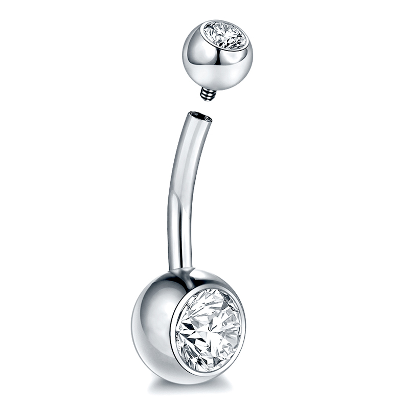 10Pcs/lot G23 Titanium Belly B - Belly Bar Titanium recension och pris