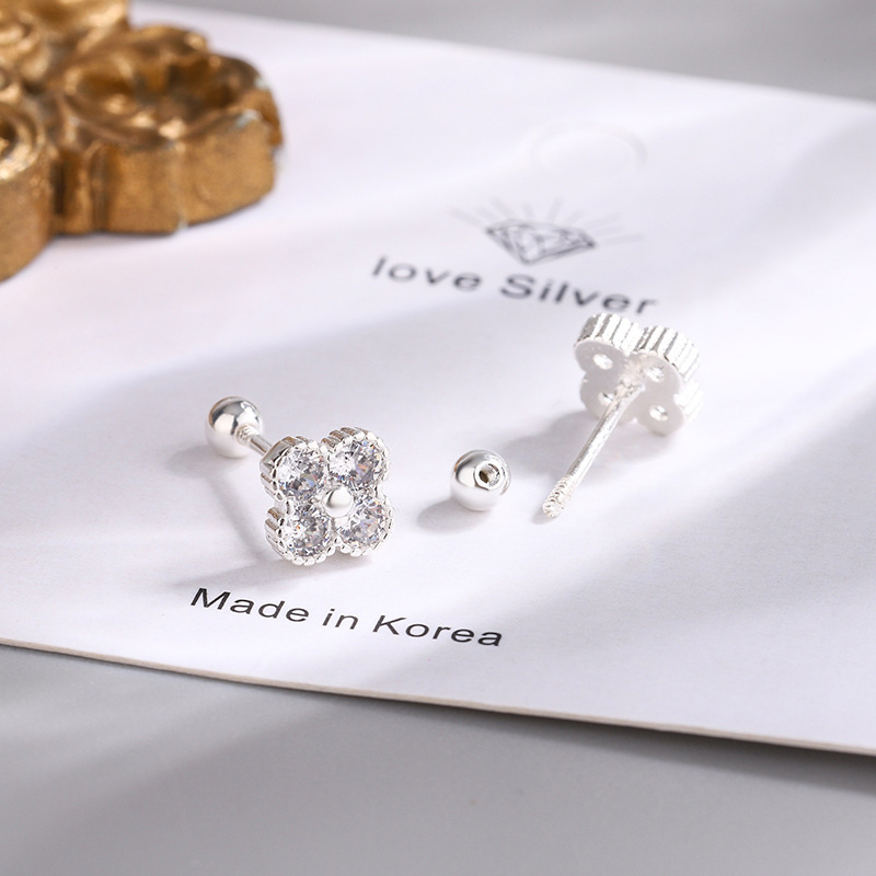 925 Sterling Silver Four Round - Body Jewelry Diamond recension och pris