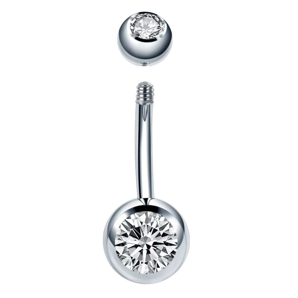 10Pcs /Lot 14G Titanium Navel  - Belly Bar Titanium recension och pris