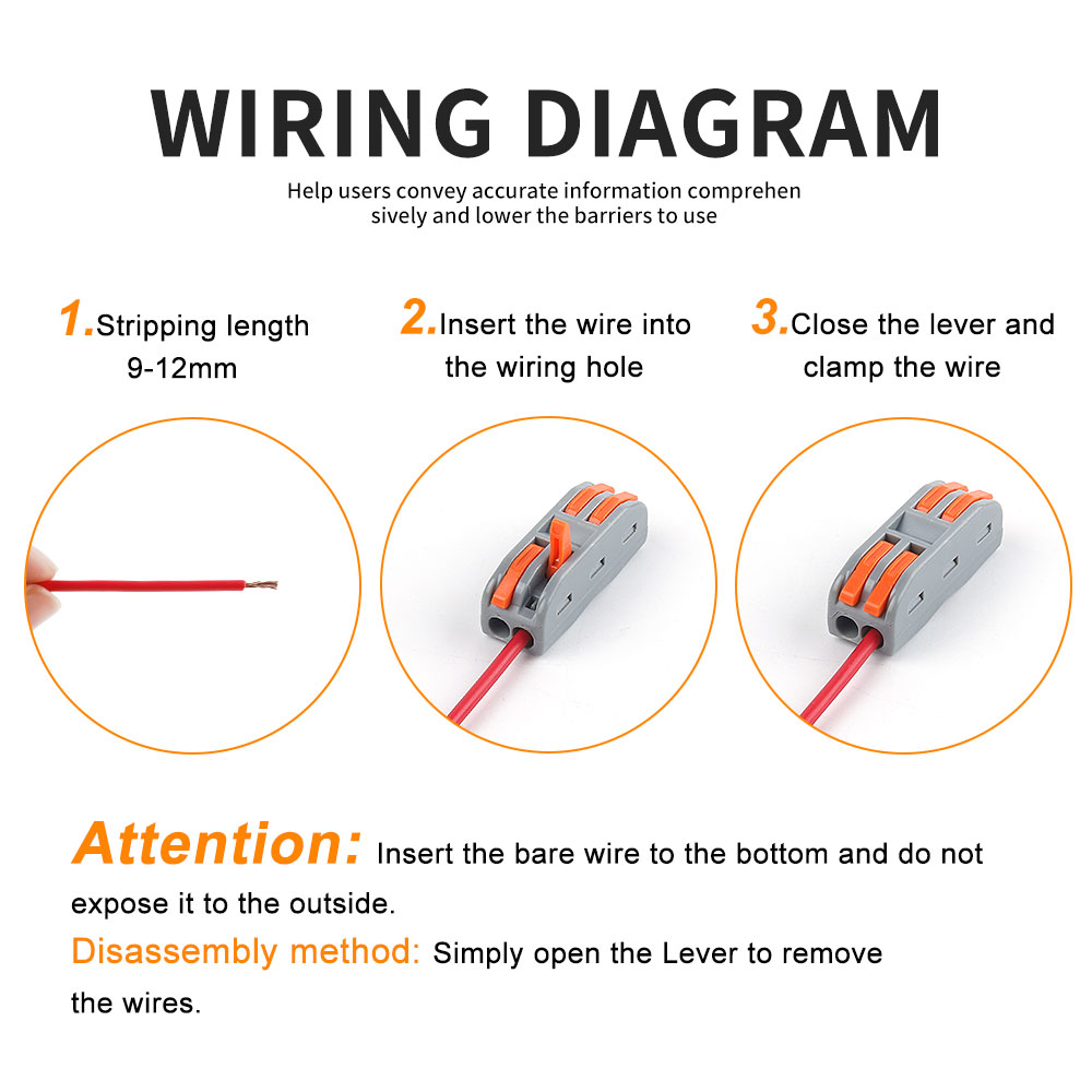 DIY GO 22PCS Lever Wire Connec - Threadless Push Pin recension och pris