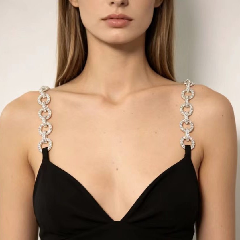 Rhinestone Bra Straps for Wome - Body Jewelry Diamond recension och pris