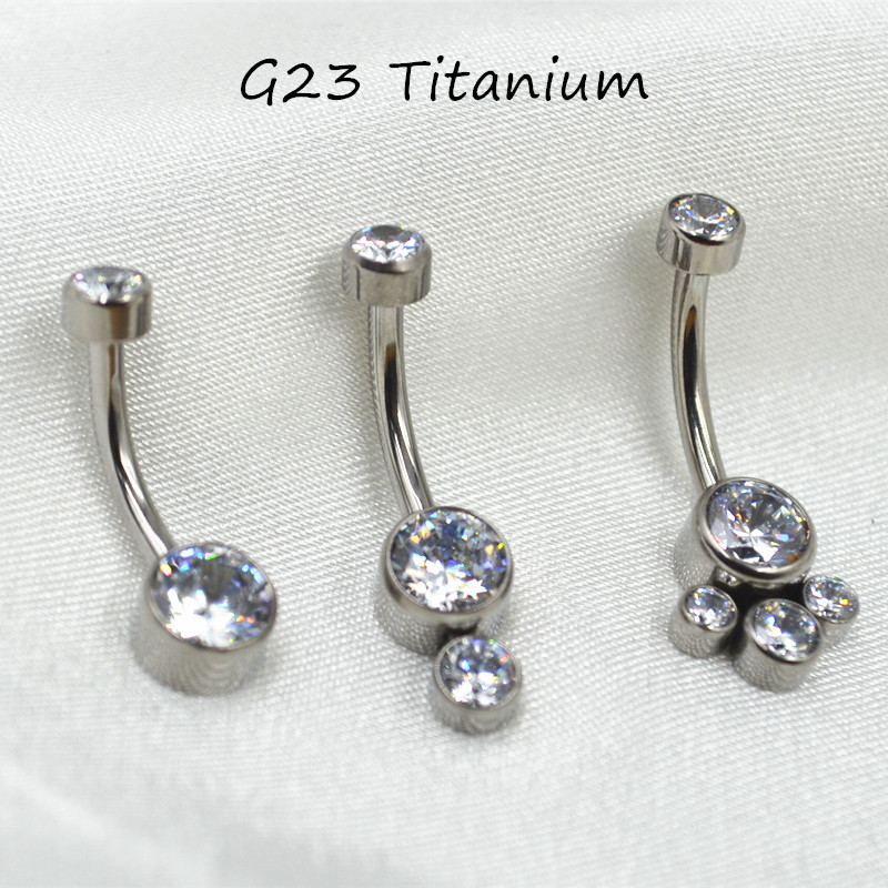 Lot10PCS Body Jewelry-G23 Tita - Belly Bar Titanium recension och pris