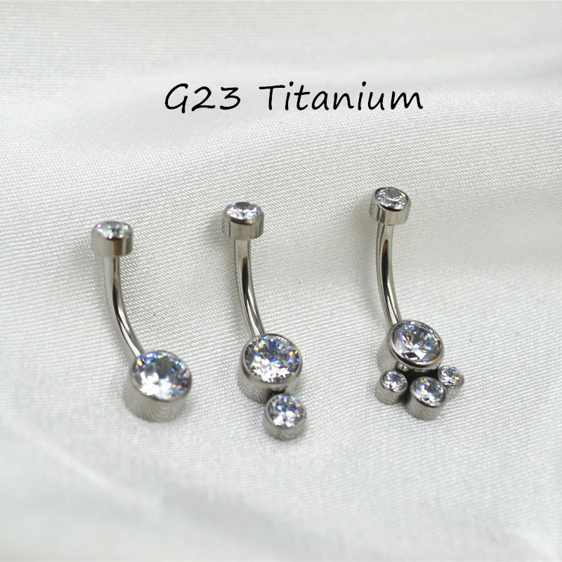 Lot10PCS Body Jewelry-G23 Tita - Belly Bar Titanium recension och pris