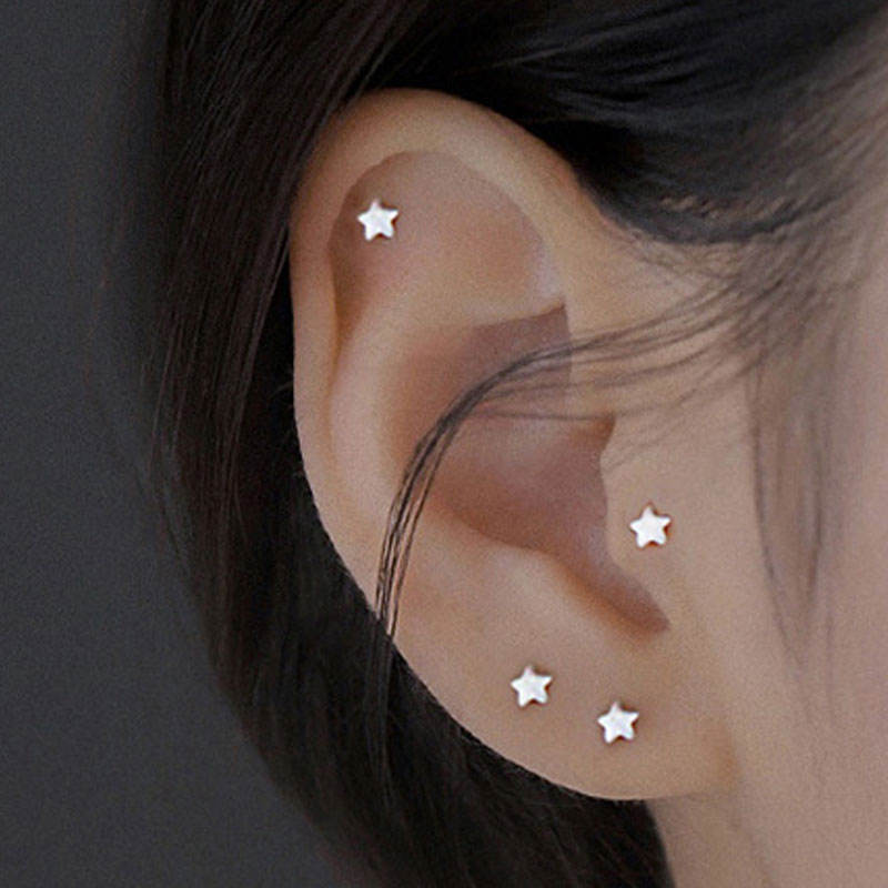 1PC Stainless Steel Mini Studs - Body Jewelry Flat Back recension och pris