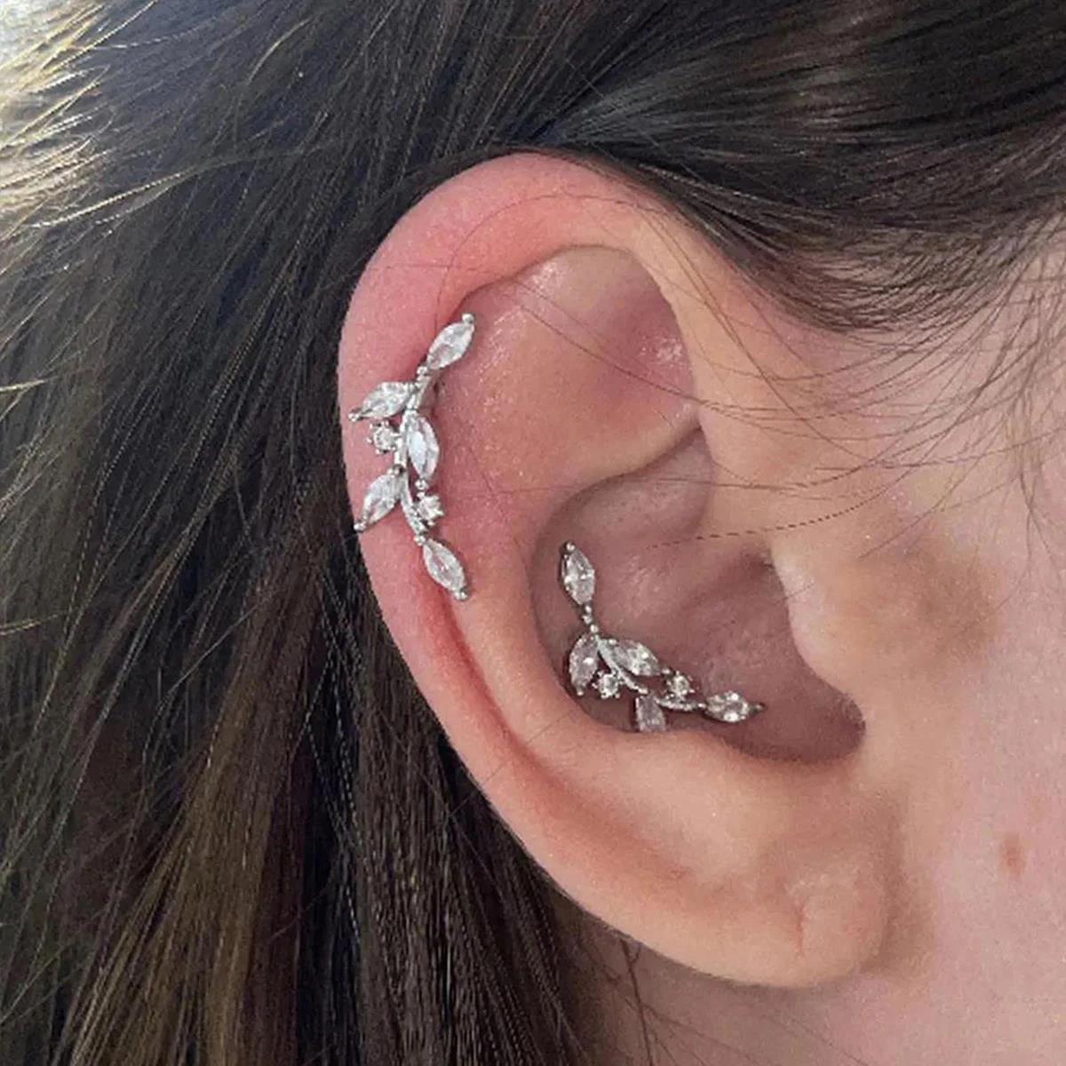 1PC 20G Cartilage Helix Earrin - Body Jewelry Flat Back recension och pris